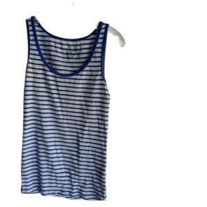 FG L Lapis Stripe Ribbed Tank Top
